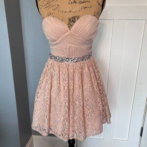 City Triangles Lace mini dress